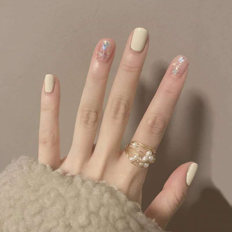 Xiaohong Book Red popular color nail polish without baking can not tear long lasting dry milk, white Aurora, students show white.