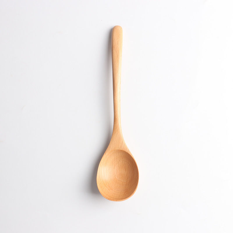 木勺子长柄家用勺咖啡勺木头勺子蜂蜜勺禾木简约中式勺子小勺汤勺