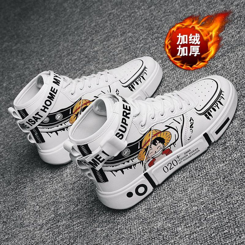 Spring and autumn shoes for boys 8 children 9 high top 12 boys 10 student sports board shoes for girls small white shoes