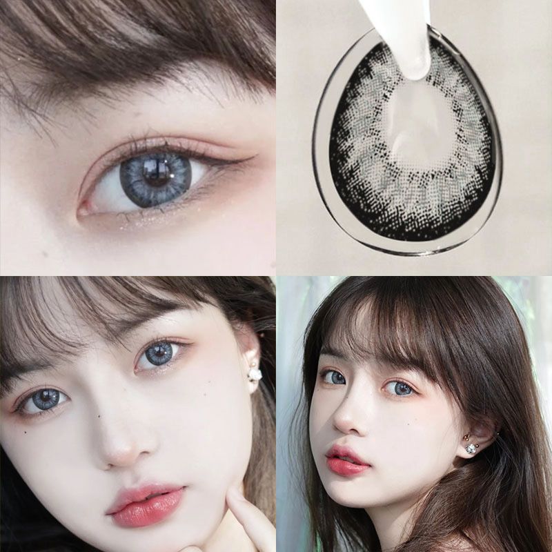 小千代新生灰色美瞳自然年抛大小直径可爱网红同款学生隐形眼镜