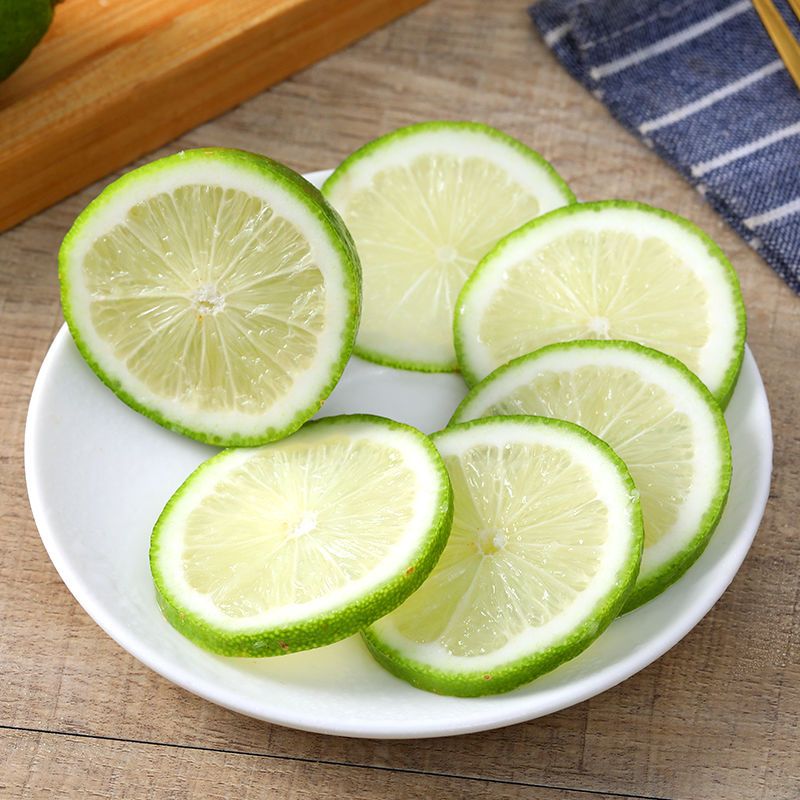 香水柠檬无籽青柠檬5斤1斤新鲜当季水果一级果皮薄多汁整箱批发