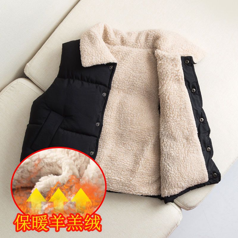 Children's down cotton vest for boys and girls in autumn and winter