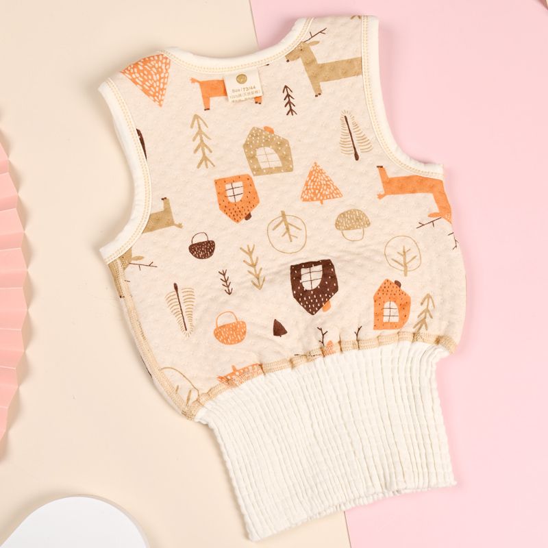 Baby belly protection vest boys and girls spring, summer, autumn and winter models pure cotton warm baby belly protection bottoming close-fitting umbilical vest
