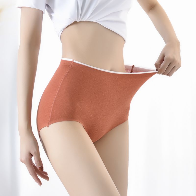 Women's pure cotton underwear women's high waist seamless belly control buttock lifting underwear women's pure cotton antibacterial charming sexy hip lifting large size