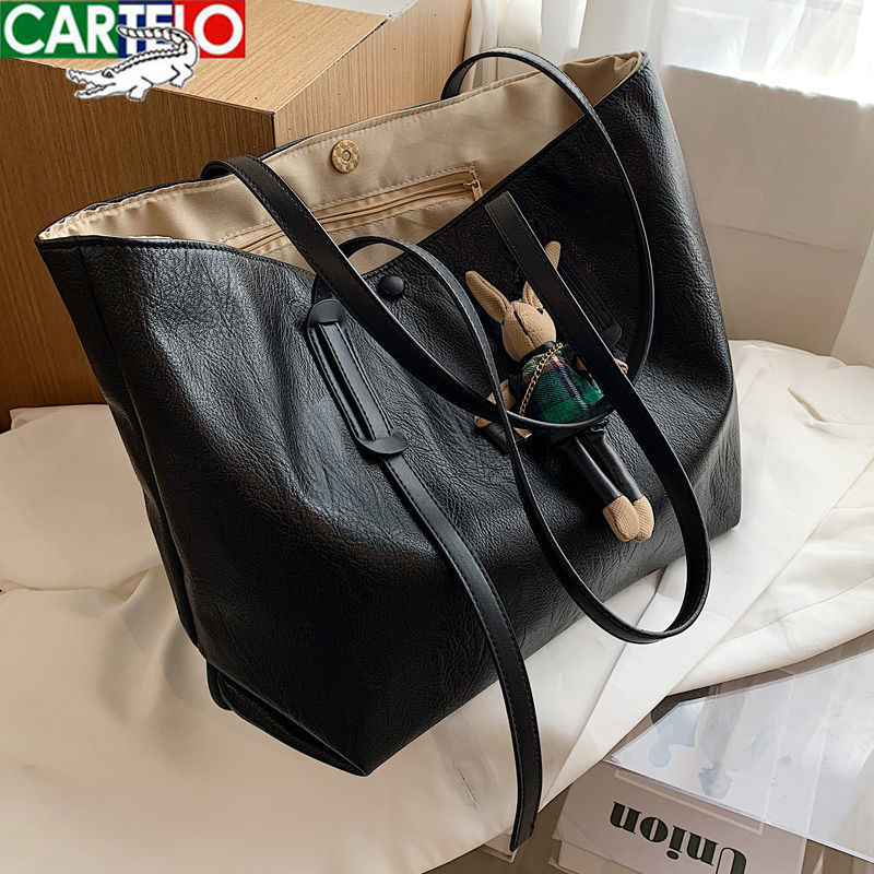 Cartier crocodile leather bag 2020 new fashion large capacity tote bag, versatile and atmospheric shoulder bag