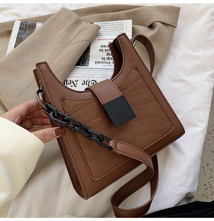 Women's Crossbody Bag Versatile Texture Korean Style Trendy Handbag_voghion.com