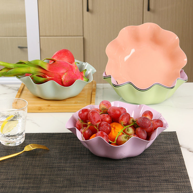 家用大号水果盘新款客厅茶几网红创意时尚果篮果盆糖果盘北欧塑料