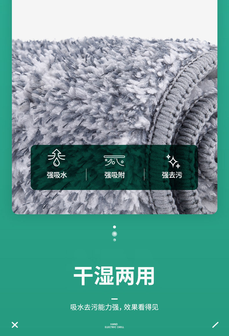 免手洗懒人大号加厚刮刮乐拖把家用旋转拖把干湿分离拖把桶一拖净