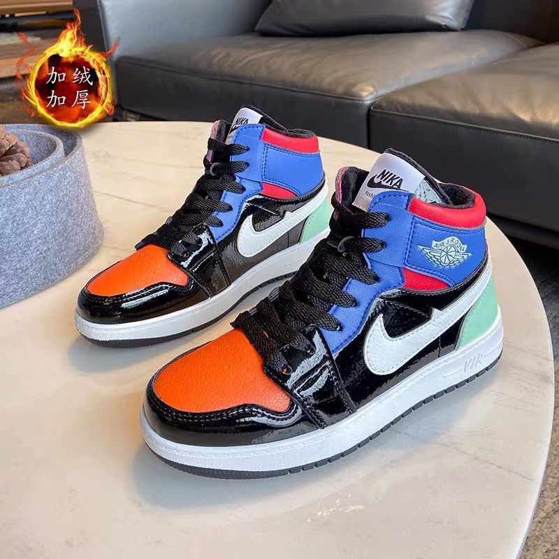 情侣aj2020秋冬男女时尚休闲高帮板鞋潮牌联名加绒空军一号运动s