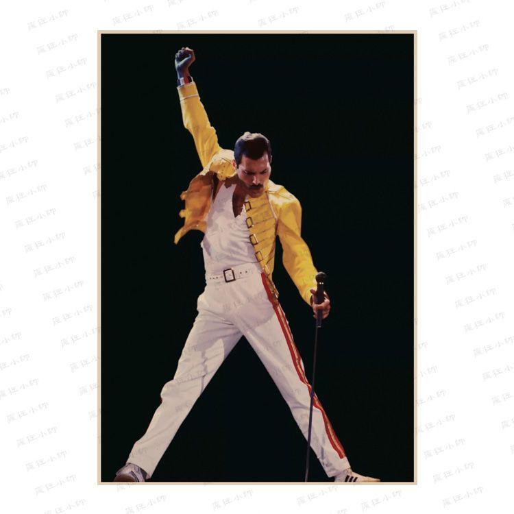 皇后乐队queen摇滚音乐牛皮纸海报欧美乐队酒吧宿舍客厅装饰画芯