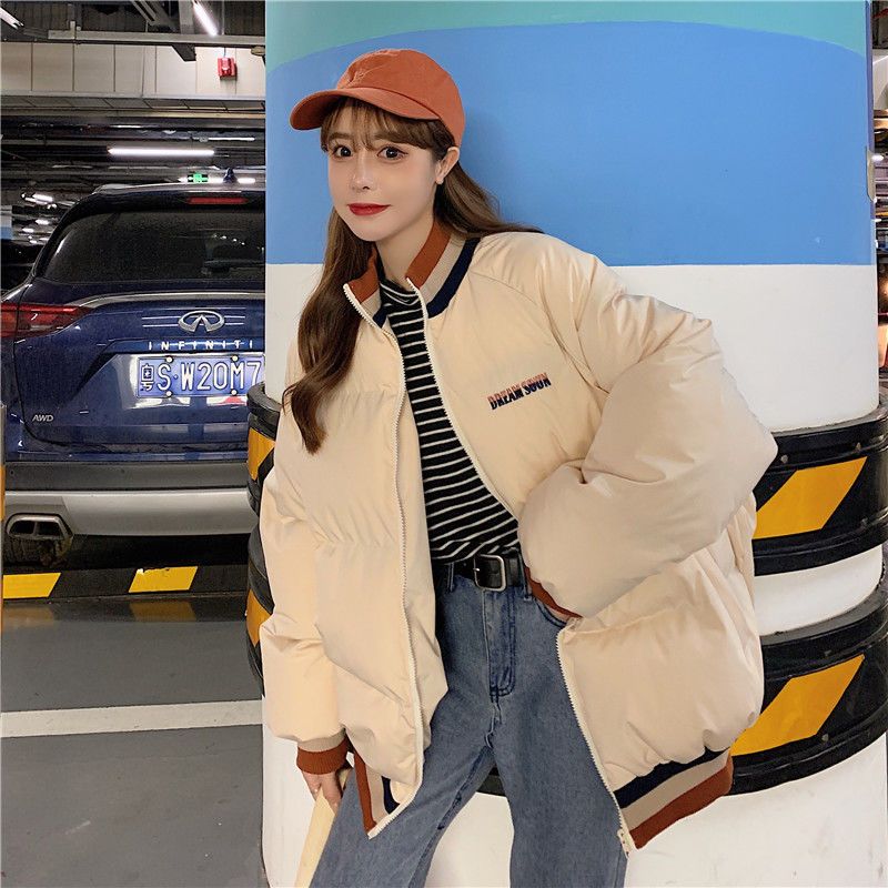 Down padded jacket women's winter short style 2020 Korean version new thickened student loose bf cotton-padded jacket jacket bread clothing tide