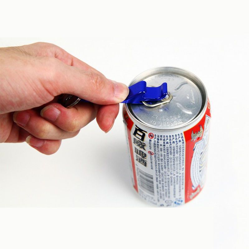 啤酒开瓶器多功能便携铝合金创意迷你起子钥匙挂件易拉罐开罐器-4
