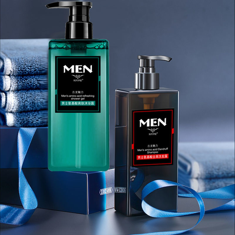 750ml men's cologne shampoo and shower gel set lasting fragrance, anti dandruff, anti itching, oil control and deoiling Shampoo