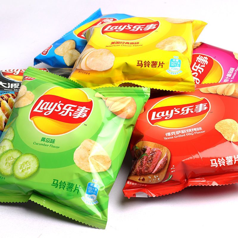 乐事薯片12g*8/20/30包多口味零食大礼包薯片学生休闲零食