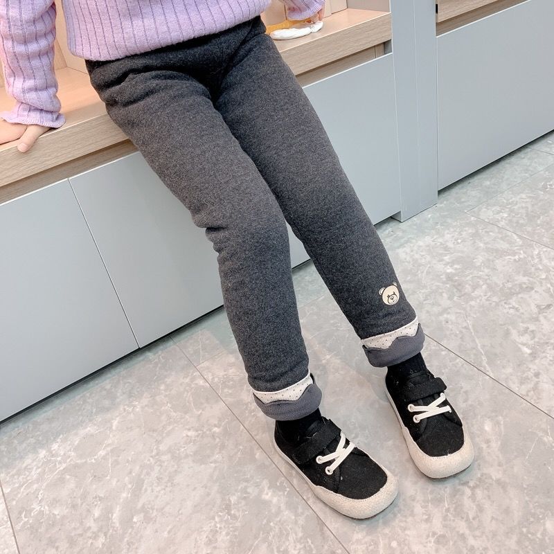 一條過冬女童棉褲加絨加厚冬季寶寶三層夾棉褲子外穿兒童保暖北方