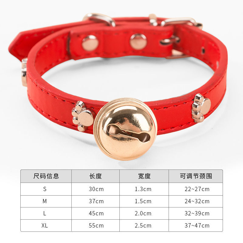 Dog CollarSmall Dog Teddy Pomeranian Corgi Bell CollarDog SuppliesCat CollarPet Supplies