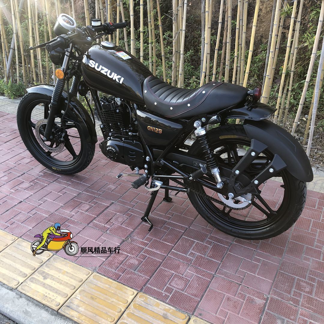 复古太子改装铃木太子125cc燃油男装跨骑机车时尚二轮摩托车整车