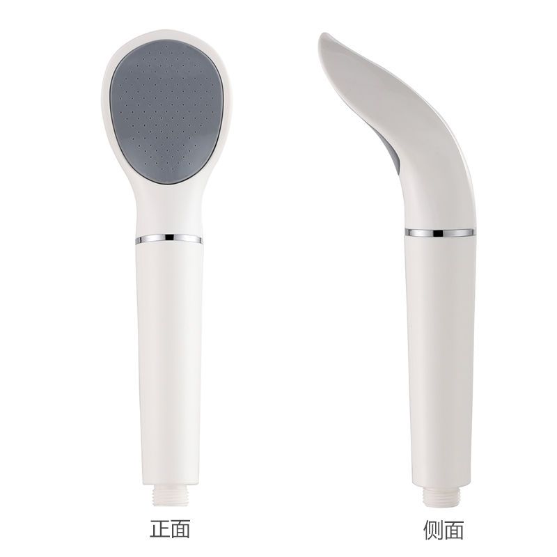 高增压花洒可拆卸防堵白色手持喷头花酒弯曲淋浴热水器莲蓬头单头 图片 10