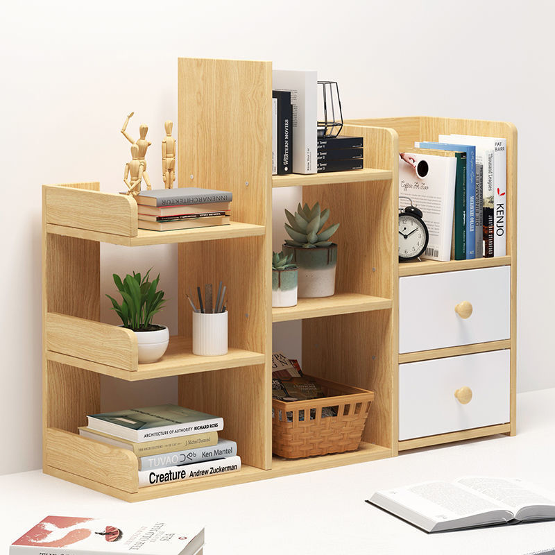 Bookshelf simple desk desk storage rack dormitory artifact cosmetics office desk storage rack