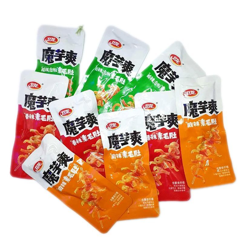 卫龙魔芋爽素毛肚散装馋魔芋开袋即食零食品麻辣香辣条多规格可选