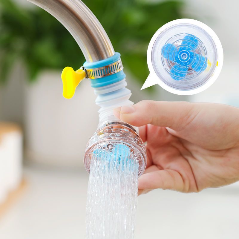 Faucet splash proof filter Kitchen Basin water filter rotatable telescopic universal nozzle water saving device