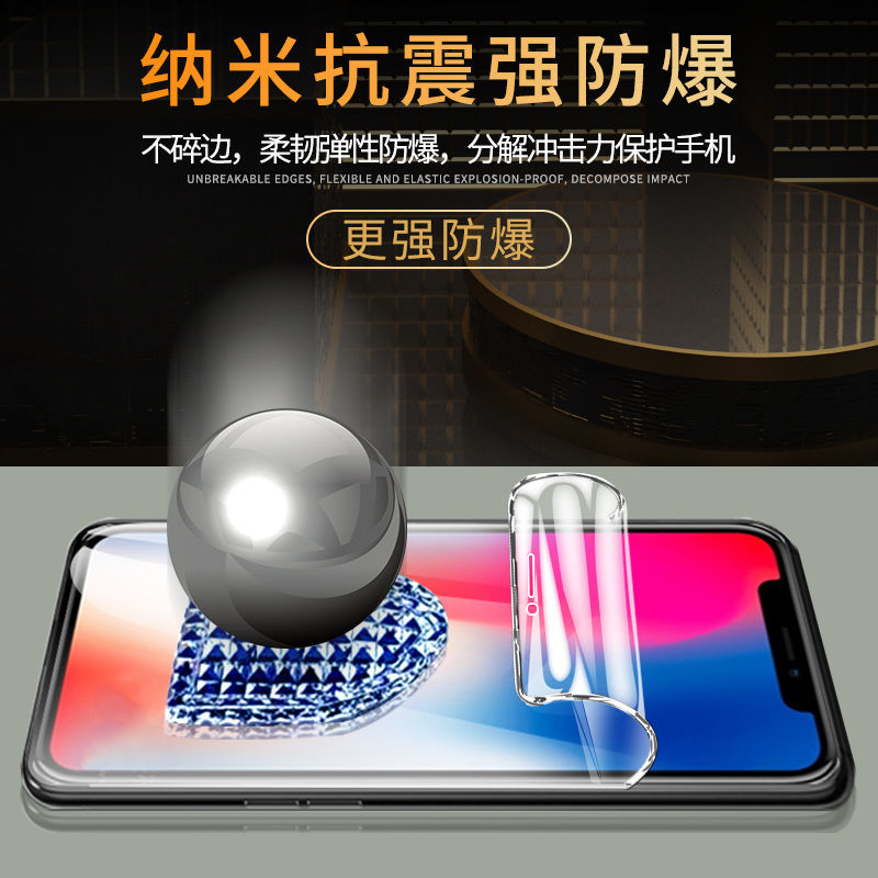 苹果x水凝膜抗蓝光iphonexs钢化膜xsmax手机膜全屏xr原装xmax保护