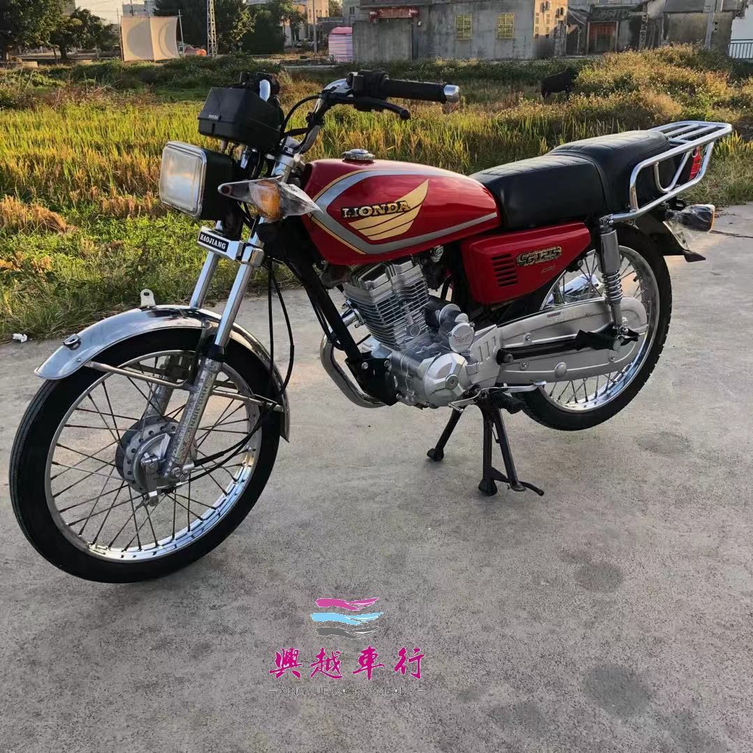 國產平板cg125cc摩托車改裝跨騎街車男裝踩檔四衝程拉客載貨整車