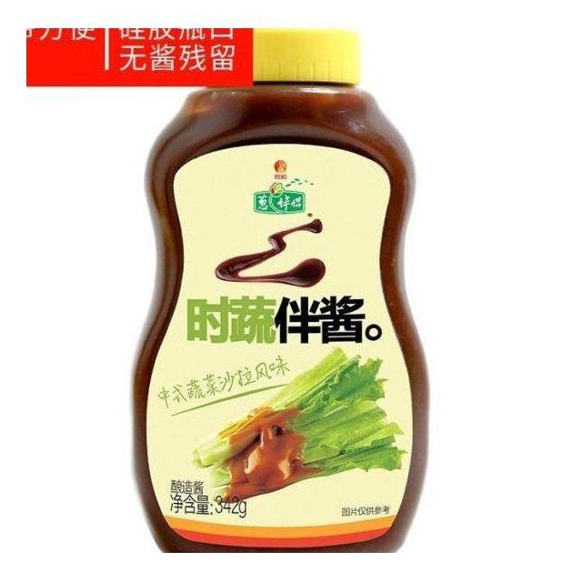 欣和葱伴侣时蔬伴酱342g黄瓜蘸酱沙拉凉拌原酿调味酱低脂瘦身人群