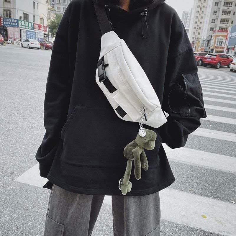 潮牌休閒胸包新款韓版斜挎包單肩包運動腰包休閒方便百搭男女潮流