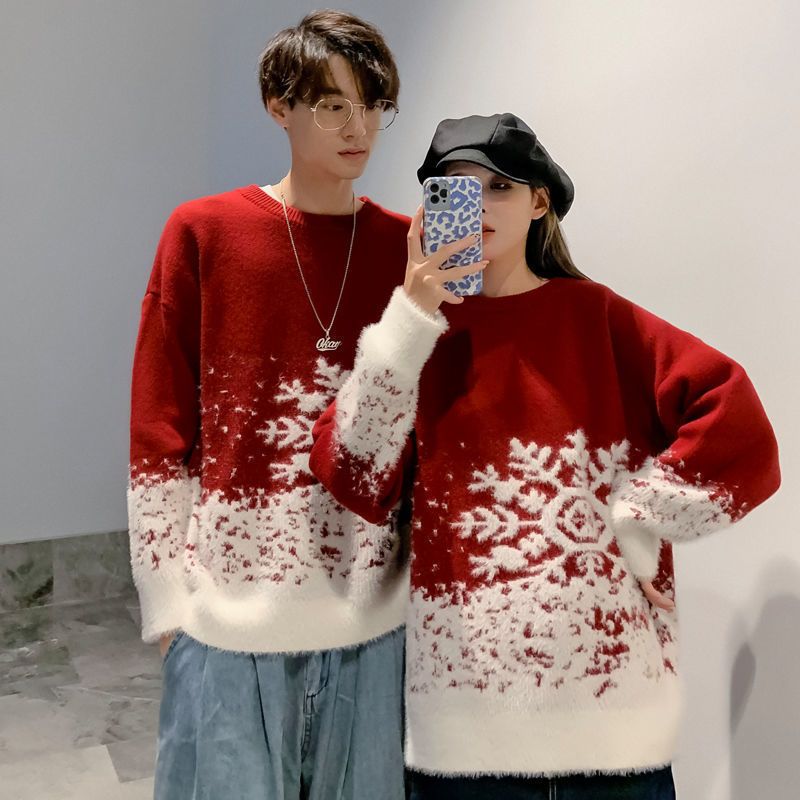 Men's Sweater Thickened Autumn Winter Pullover Loose Lazy Style_voghion.com