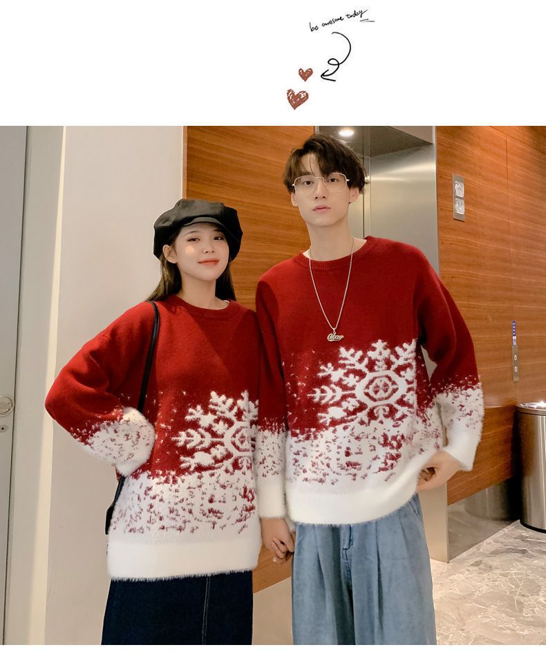 Men's Sweater Thickened Autumn Winter Pullover Loose Lazy Style_voghion.com