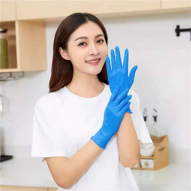 Household disposable nitrile PVC powder free latex food grade durable multipurpose protective gloves