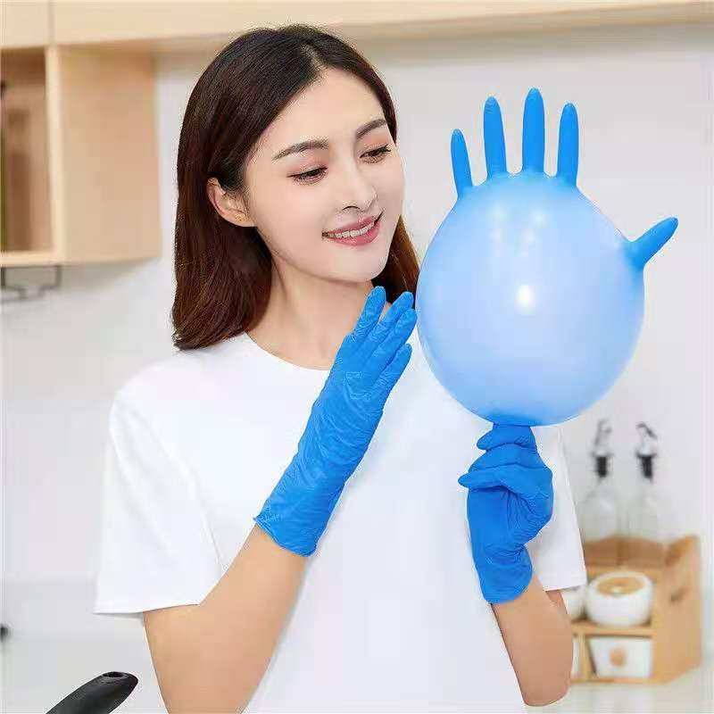 Household disposable nitrile PVC powder free latex food grade durable multipurpose protective gloves