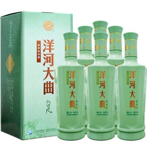 【洋河大曲】青瓷38度500ml 2瓶/6瓶浓香型粮食白酒年货整箱批发