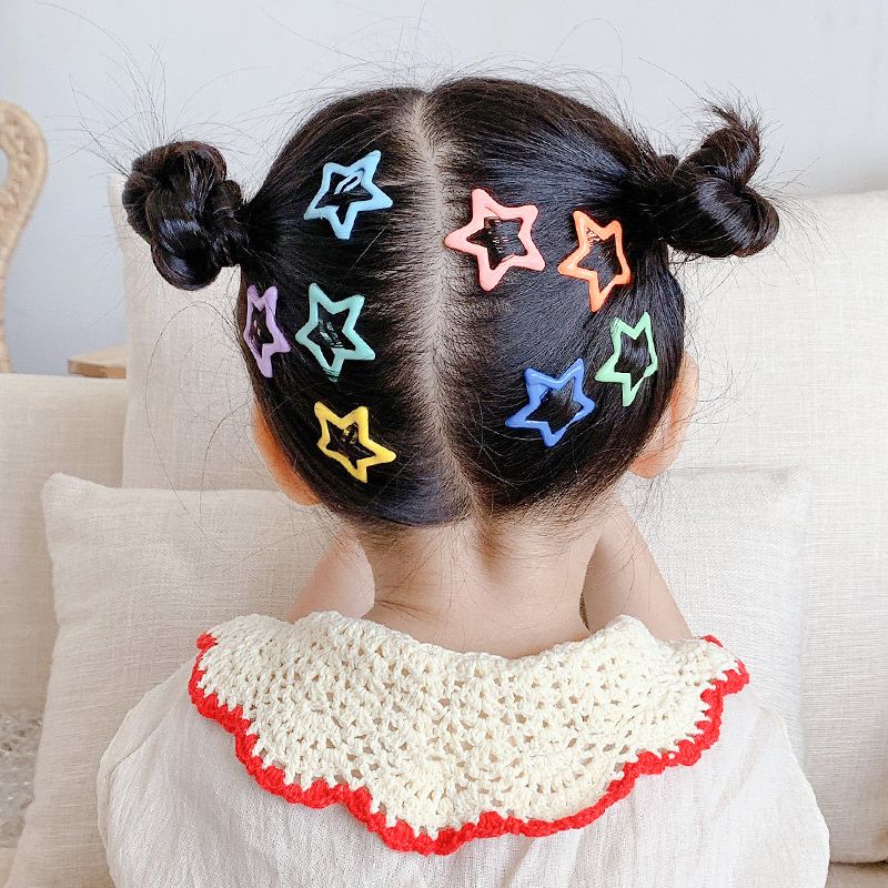 Children's hairpin cute star clip girl's headdress Princess broken hairpin little girl baby BB hairpin