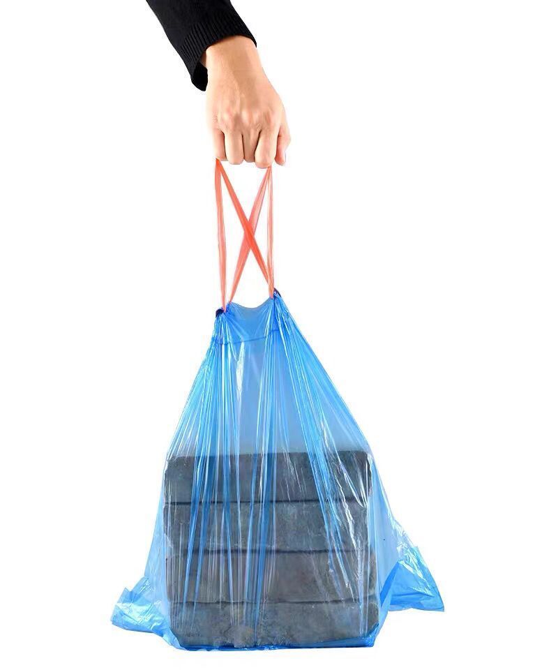 【加厚款】抽绳垃圾袋家用加厚大号手提式特厚黑色厨房塑料袋批发