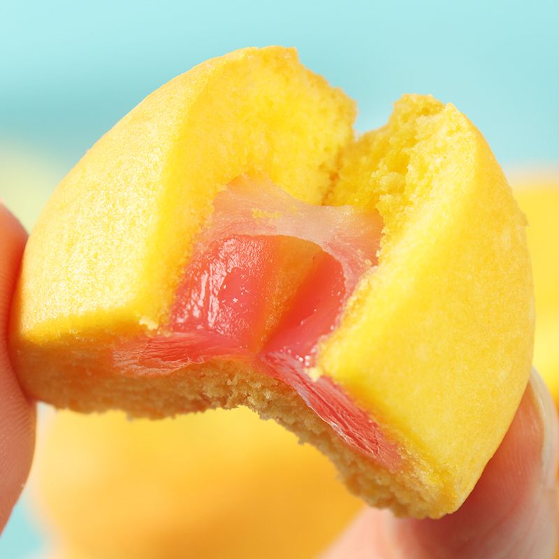 买一送一网红日式爆浆小软夹心蛋糕面包早餐糕点零食小吃整箱