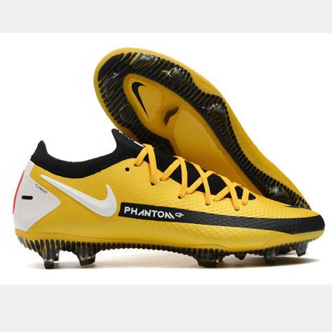 小李子新款足球鞋短钉phantomgt低帮男子fg钉防水全针织足球鞋