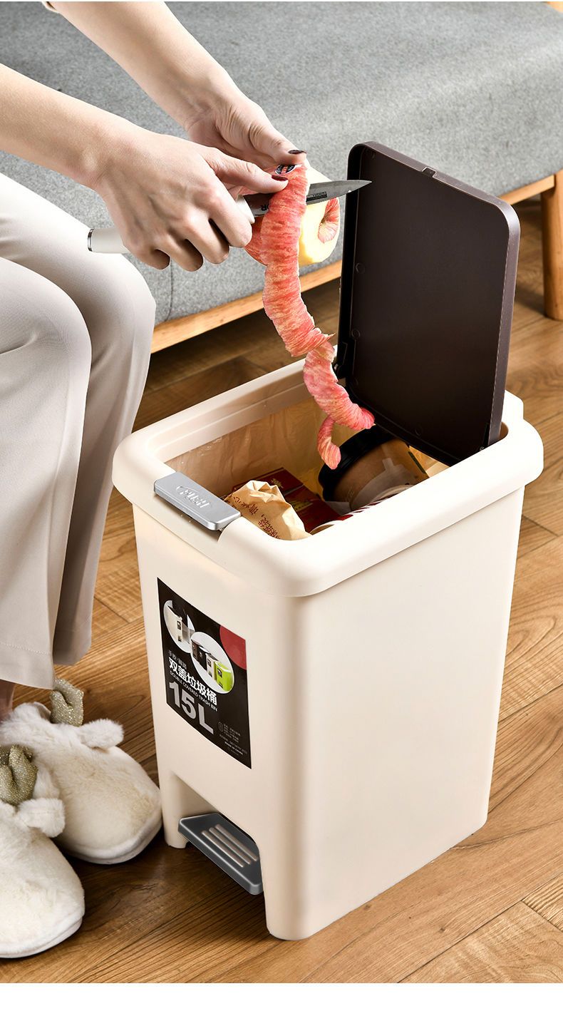 大号垃圾桶脚踏式家用创意卫生间客厅卧室厨房家用带盖厕所垃圾筒