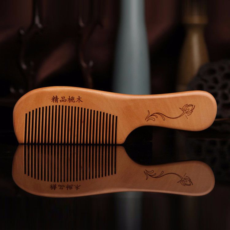 天然桃木梳子家用男女专用长发便携防小静电脱发按摩头皮梳头发