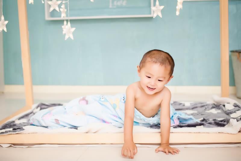 婴儿豆豆毯纯棉春夏秋冬季加厚宝宝新生儿童幼儿园空调被午睡盖毯