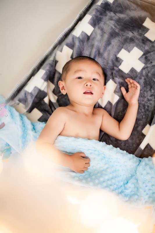 婴儿豆豆毯纯棉春夏秋冬季加厚宝宝新生儿童幼儿园空调被午睡盖毯