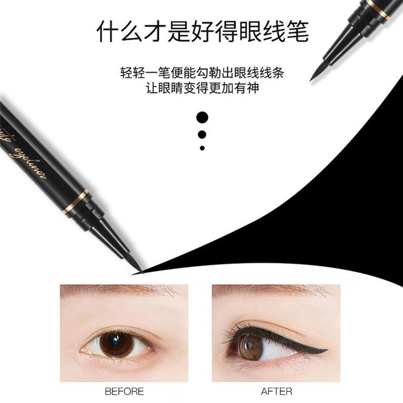 Eyeliner, super waterproof, non staining, and sweat resistant.