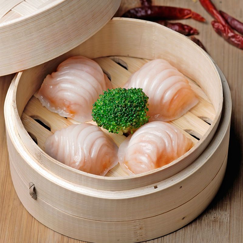 国联水产小龙虾特大虾饺皇广东广式港式水晶虾饺即食早茶点心