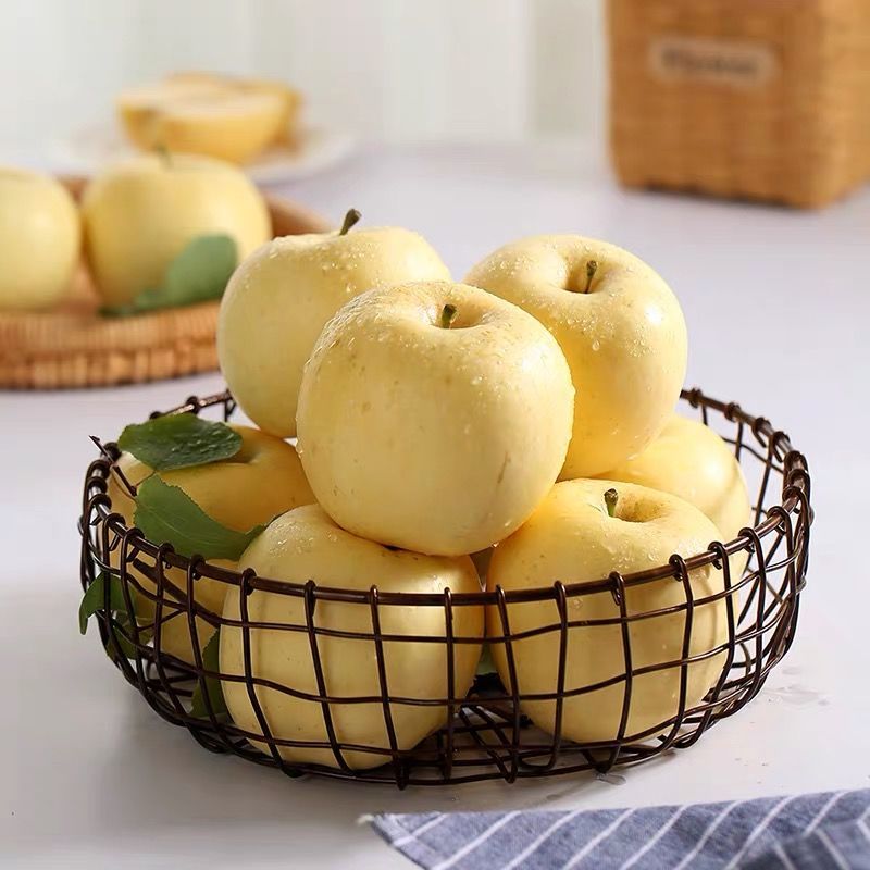店 烟台奶油黄金富士苹果新鲜脆甜红丑果冰糖心批发整箱非金帅奶油果