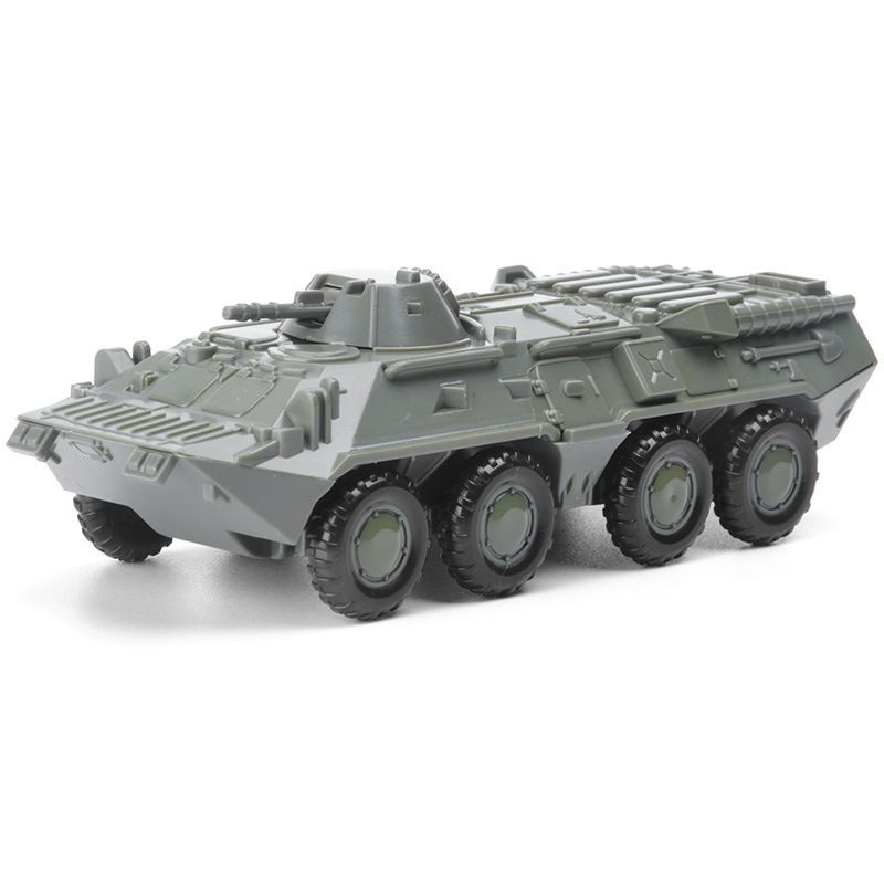 4d拼装btr-80轮式装甲车1:72免胶模型军事战车滑行玩具轮式装甲车【3