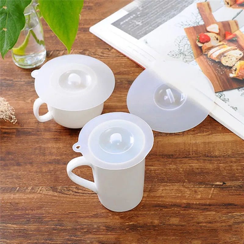 食品级硅胶杯盖茶杯水杯防尘盖子无毒杯子马克杯玻璃杯配件