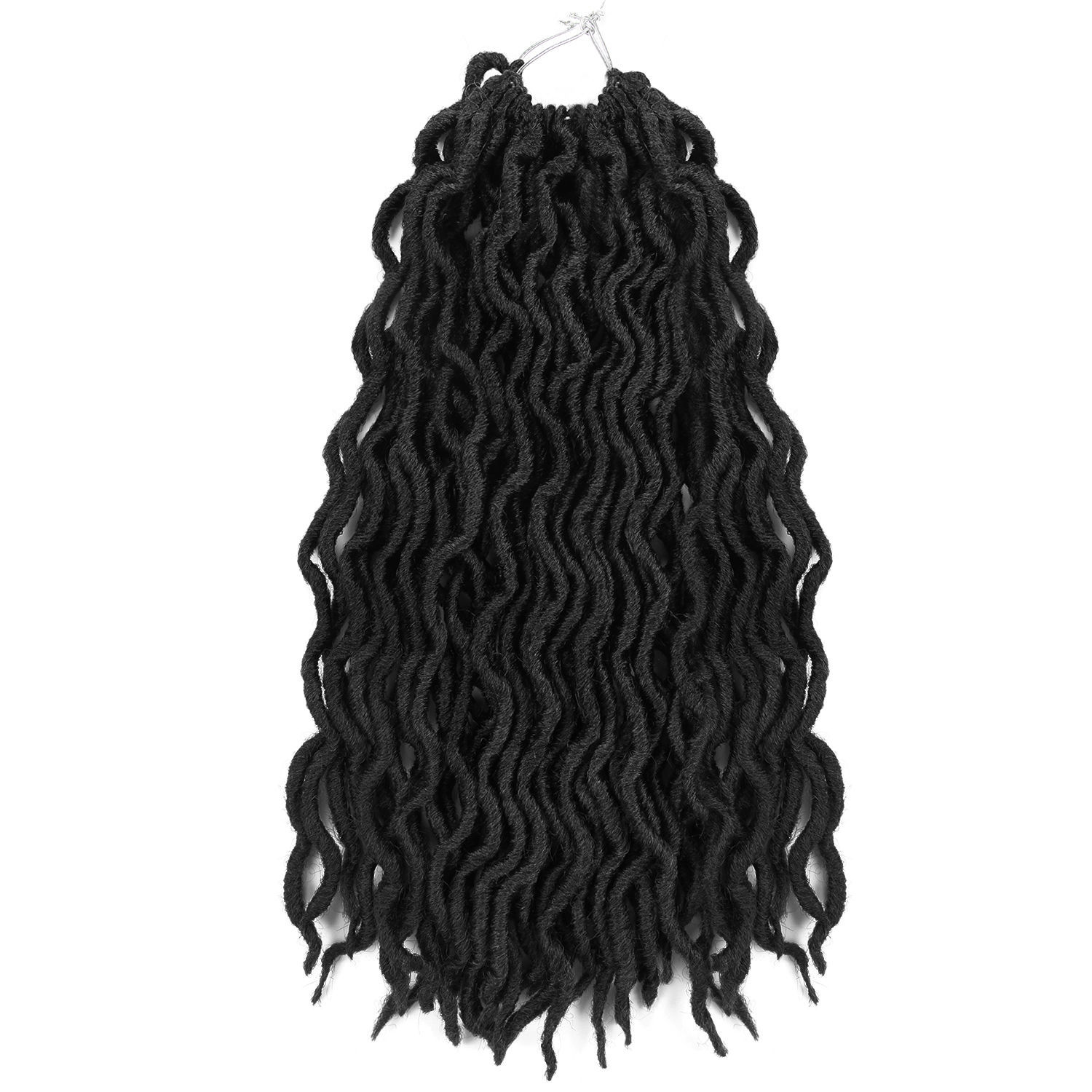 Gypsy Faux Wavy Goddess Locs Ombre Estensioni per capelli all'uncinetto_voghion.com