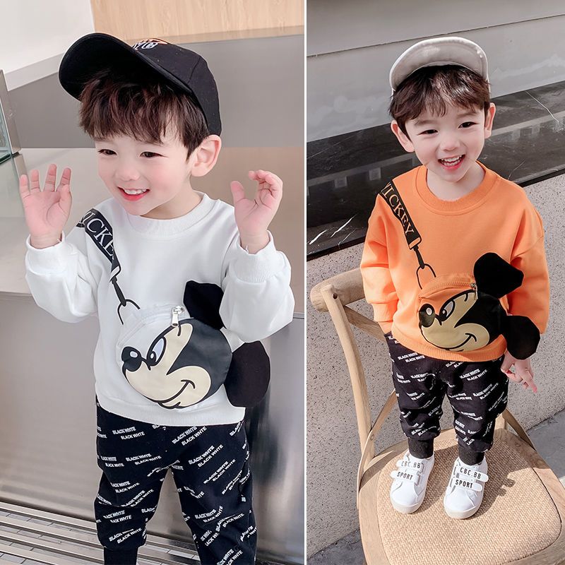 男童洋气春装套装新款韩版1-2岁3宝宝两件套儿童帅气装夏款潮