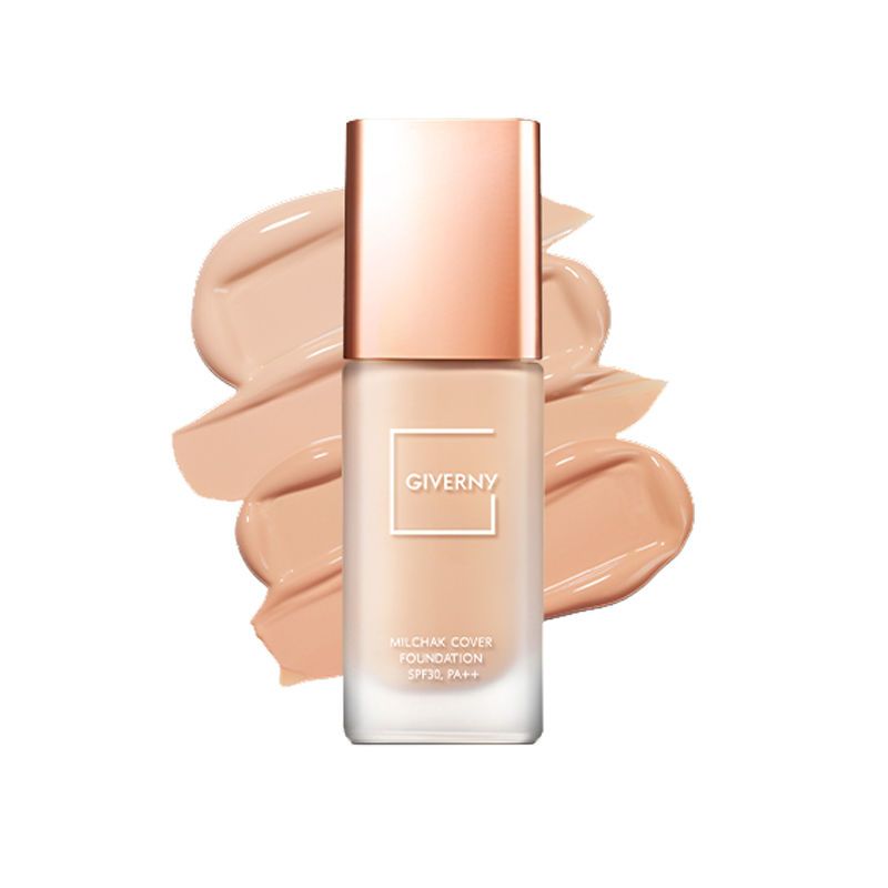 韩国giverny姿泊兰伊钻石粉底液控油保湿遮瑕持久不脱妆修饰肤色 虎窝拼